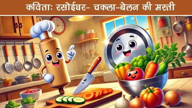 कविता : रसोईघर- चकला-बेलन की मस्ती