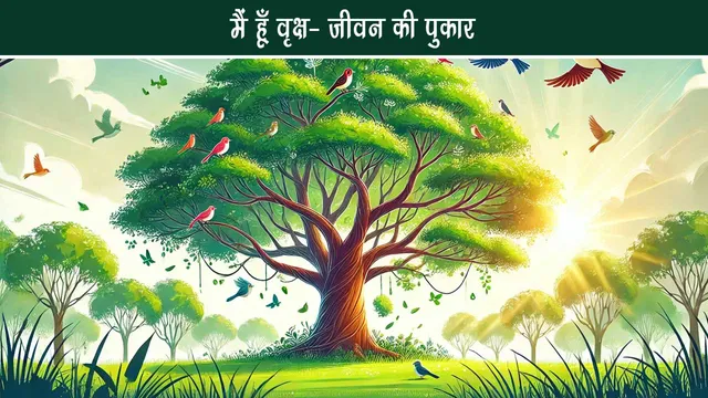 Hindi Children Poem I am a tree - the call of life