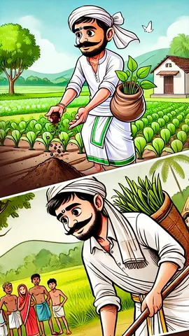 moral story Wisdom of the clever farmer (1)