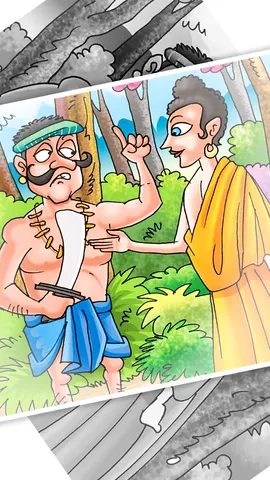 Moral Story Dacoit Angulimala and Mahatma Buddha (1)