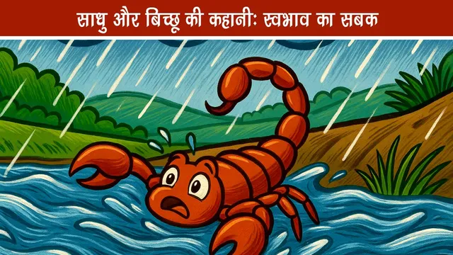 Story of monk and scorpion- Lesson of nature