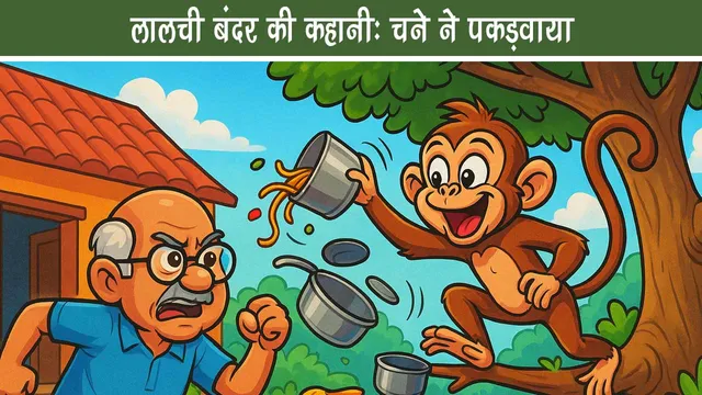 The Greedy Monkey Tale Trapped by Chickpeas