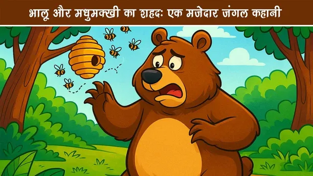 भालू और मधुमक्खी मजेदार कहानी
