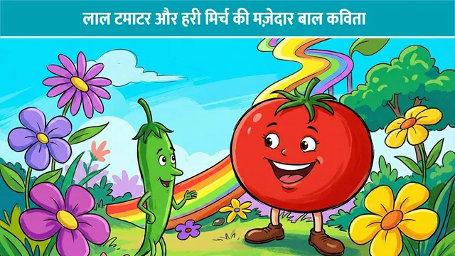 lal-tamatar-hari-mirch-bal-kavita