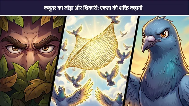 kabutar-ka-joda-aur-shikari-panchatantra-story-hindi