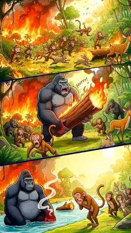 gorilla ki agni pariksha jungle story (1)