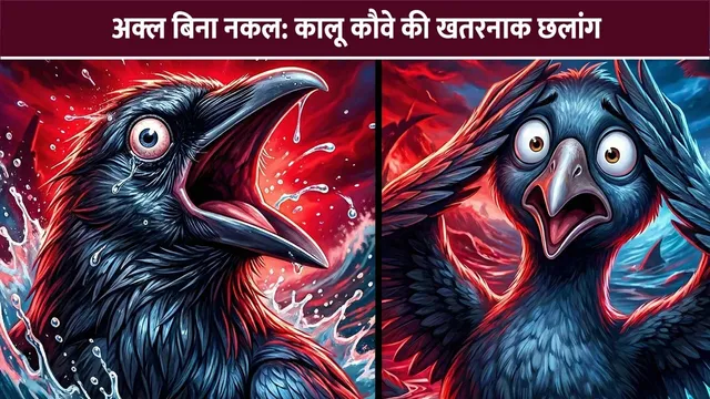 akl-bina-nakal-crow-fish-moral-story-hindi