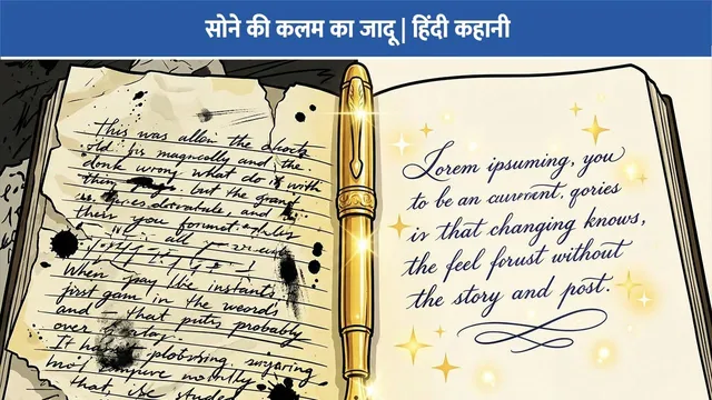 sone-ki-kalam-aur-raju-ki-mehnat-hindi-story