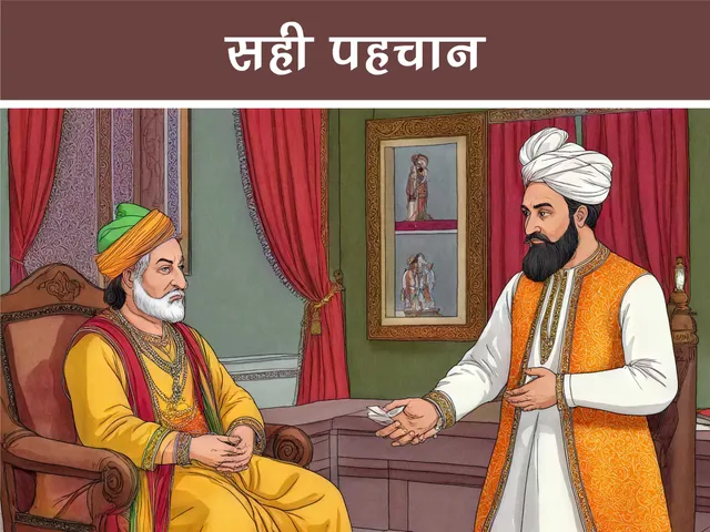 cartoon image of mughal king