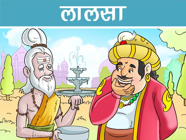King talking to saint cartoon image lotpot
