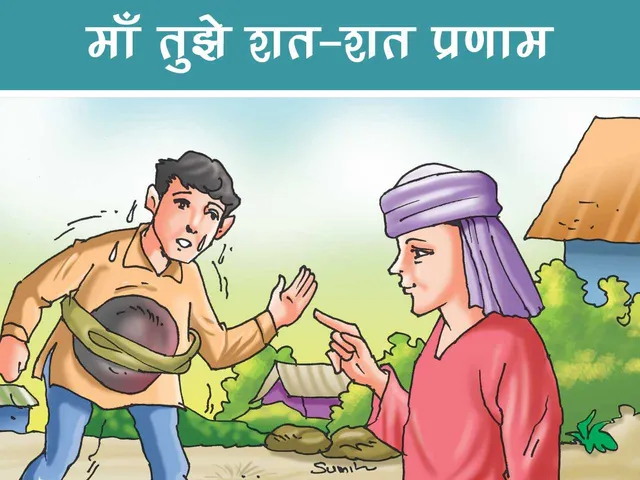 Saint with a man cartoon image