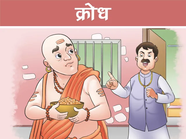Saint with a man cartoon image