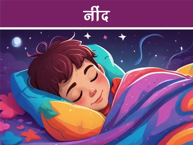 cartoon image of a kid sleeping and dreaming