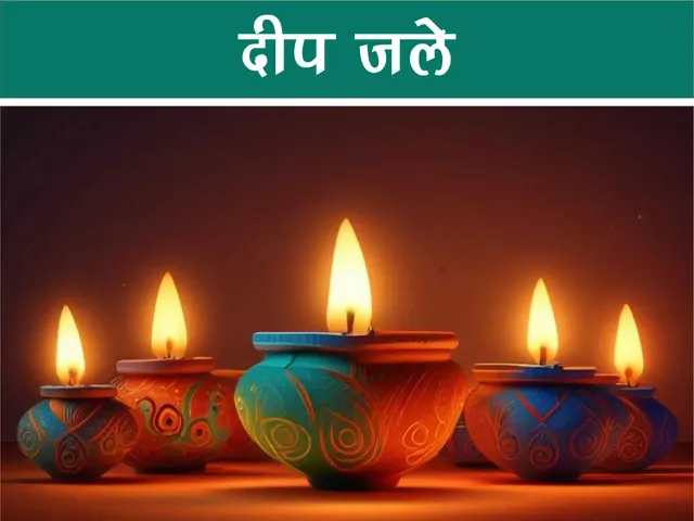 earthen lamps cartoon image