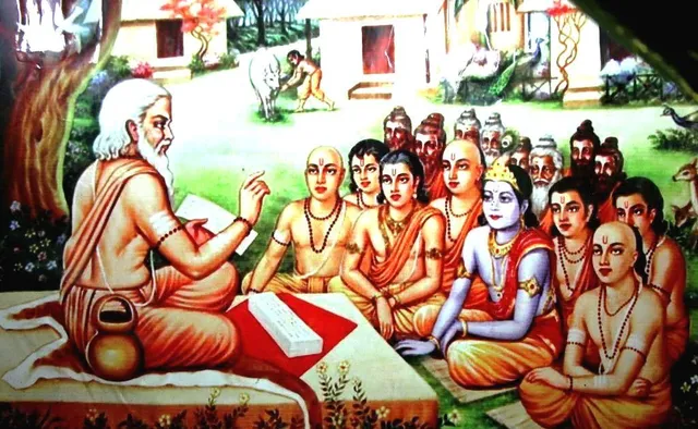 Gurukarma - Lord Krishna had studied Vidya with sage Sandipani