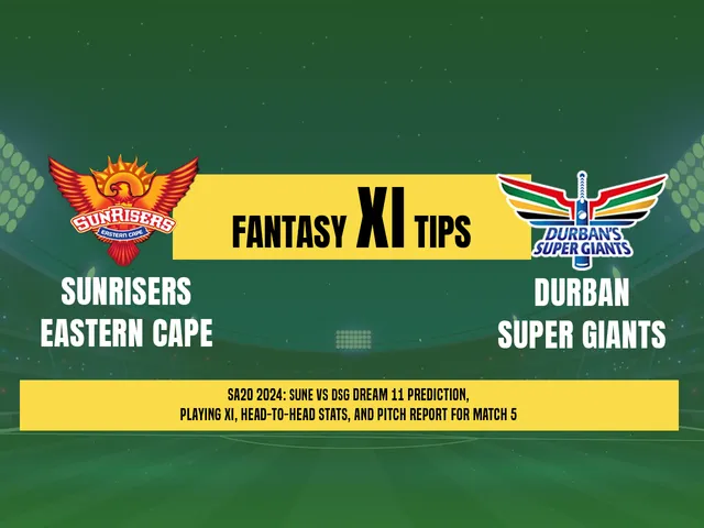 SUNE vs DSG Dream11 