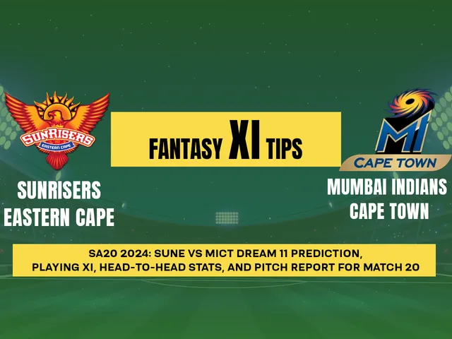 SUNE vs MICT Dream11 