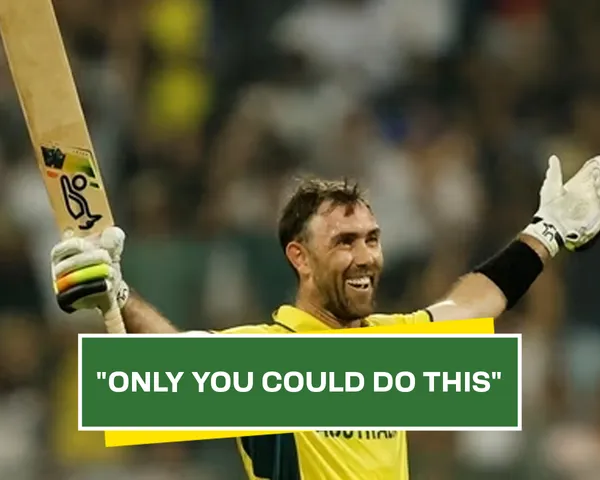 Former India skipper praise Glenn Maxwell 
