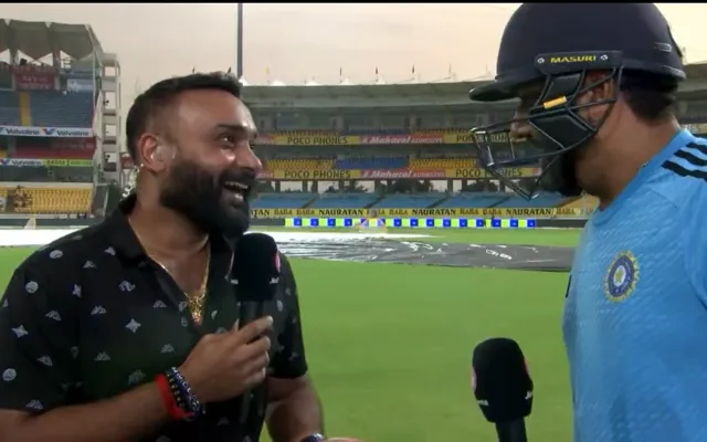 Rohit Sharma and Amit Mishra fun moment