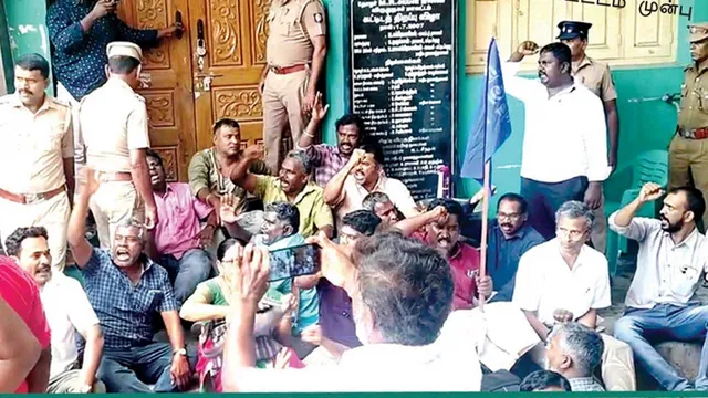 சங்கக் கட்டடம் யாருக்கு? விருதுநகர் வில்லங்க மோதல்