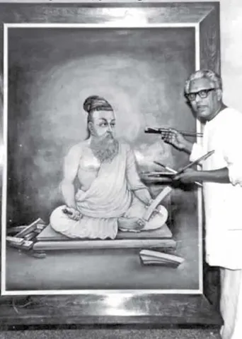 வள்ளுவர் படத்தை வரையச் செய்த பாவேந்தர்!- துலாக்கோல் சோம.நடராசன்