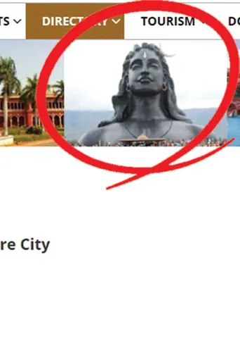 சிக்னல்  : ஈஷாவுக்கு விளம்பரம் செய்யும் கோவை காவல்துறை!