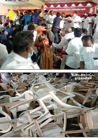 எம்.ஜி.ஆரை தூக்கி கடாசிய இ.பி.எஸ்.-ஓ.பி.எஸ். கோஷ்டி ஃபைட்!