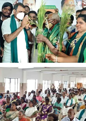 பா.ஜ.க. பரப்புரை விவசாயிகள் பதிலடி