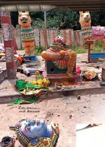 கிராமக் கோவில்களில் சிலைகளை உடைக்கும் வக்கிரக் கும்பல்!