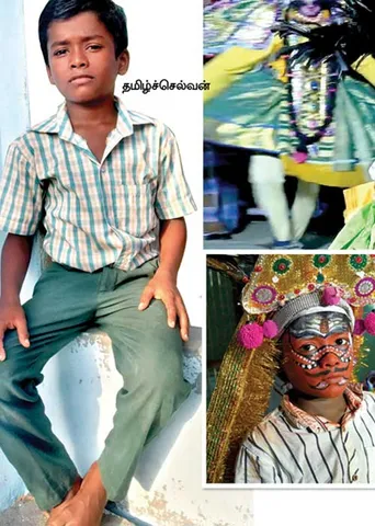 தெருக்கூத்தில் கலக்கும் சிறுவன்!