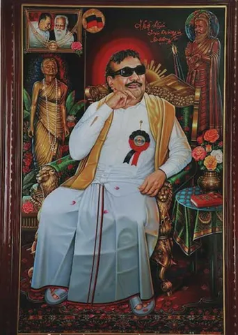நூற்றாண்டு நாயகர் கலைஞருக்காக ஓவியம்!