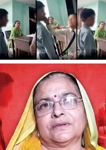 மாணவக்கு பளார்! ஆசிரியையின் மதவெறி- உ.பி. அவலம்!
