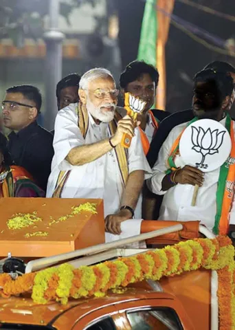 ரோட் ஷோ! மூடுஅவுட் மோடி!