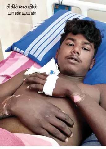 போலீஸ் சித்ரவதை! -உயிருக்கு போராடும் சிறுவன்