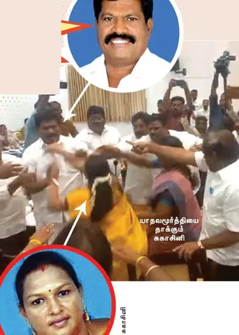 டிஷ்யூம்... டிஷ்யூம்! சேலம் தி.மு.க. Vs அ.தி.மு.க. களேபரம்!