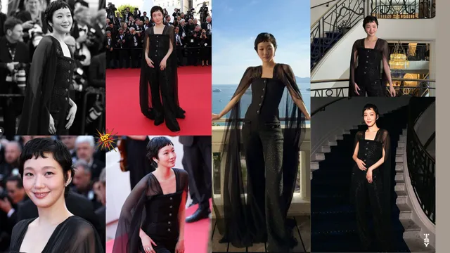 Kim Go-eun Turns Heads at Cannes 2025 with Bold Pixie Cut and Sleek Black Jumpsuit