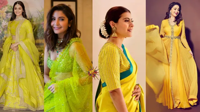 Navratri Day 1 Bollywood Divas Slaying In Yellows