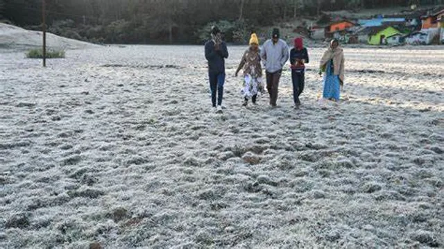 temperature drops to 1°C