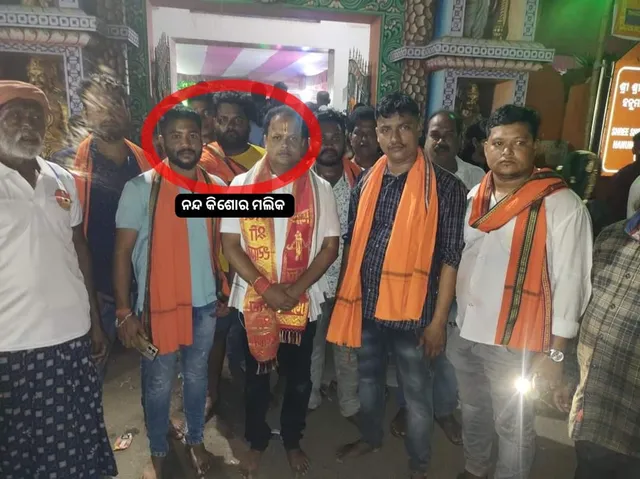 Opposition demands Mahanga MLA’s arrest after photos with statue vandalism accused surface