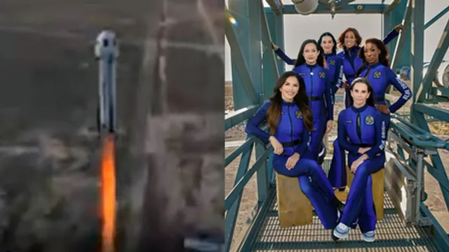 Katy Perry, all-female crew tour the edge of space with Blue Origin