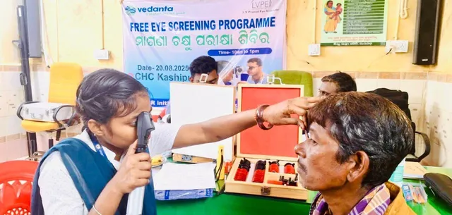Vedanta Aluminium Conducts Free Eye Screening Camp in Rayagada
