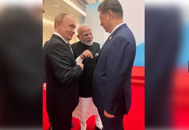 PM Modi, Xi Jinping and Putin share light moment at SCO Summit in Tianjin