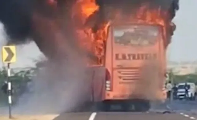 Jaisalmer bus fire: 20 burnt alive; CM Sharma to visit site soon