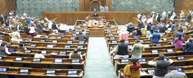 Eight Opposition MPs suspended from Lok Sabha for disrupting proceedings, throwing papers at Chair