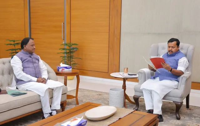 Odisha CM Majhi calls on BJP chief Nitin Nabin in New Delhi
