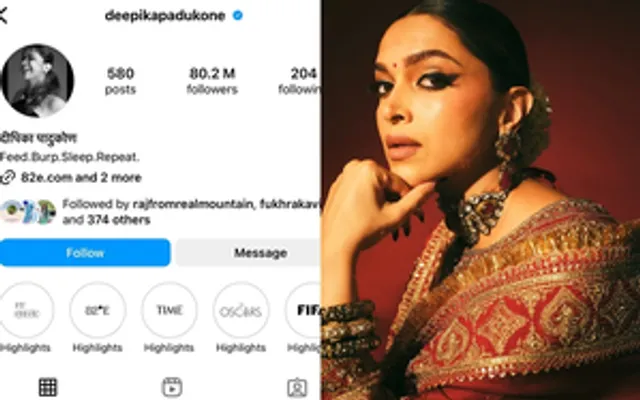 Deepika Padukone updates her Instagram bio: Feed, burp, sleep, repeat