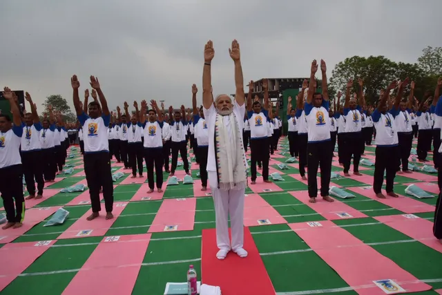 Yoga no religious activity, a global mass movement: Modi