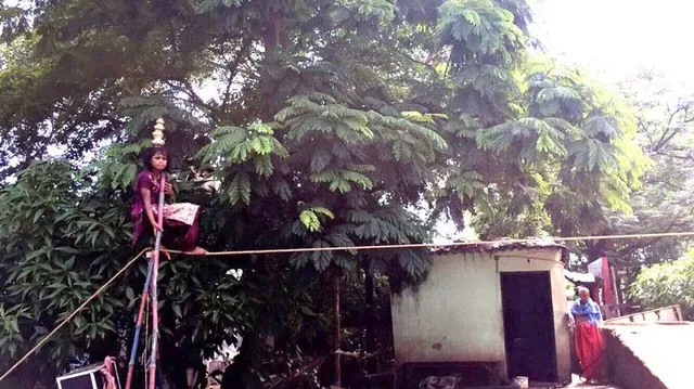 Tightrope walk of life for a 10-year-old