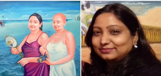 Bald and beautiful: Odisha-born painter's inner self on canvas
