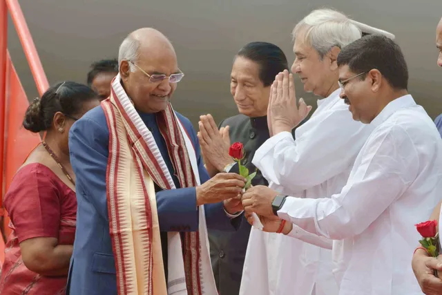 President Ram Nath Kovind arrives in Odisha on maiden visit